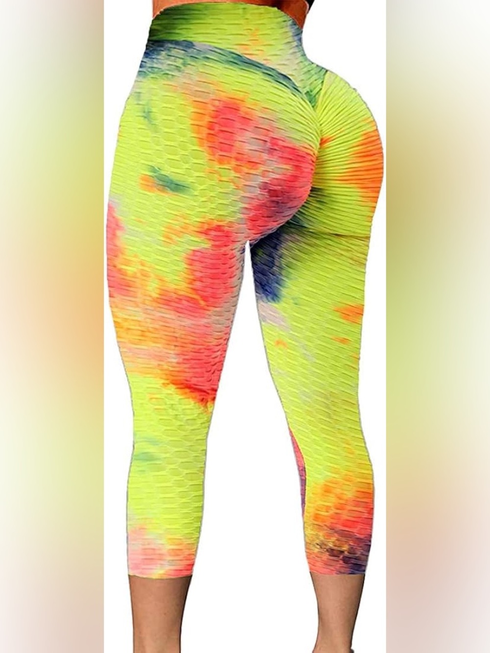 Butt Lifting Tick Tok Tie Dye Leggings with Pockets